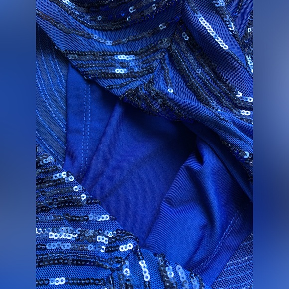 NWT Eloquii Blue Sequin Pants - Picture 8 of 9